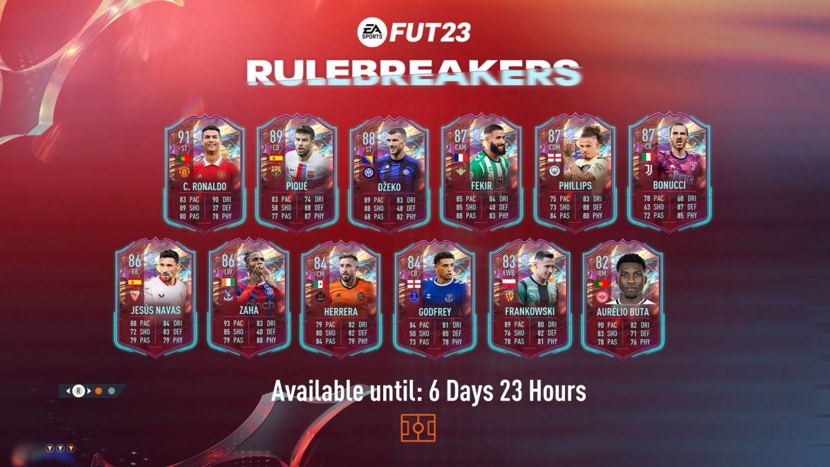 FIFA 23 Rulebreakers Team 1 offre à Ronaldo sa première mise à niveau