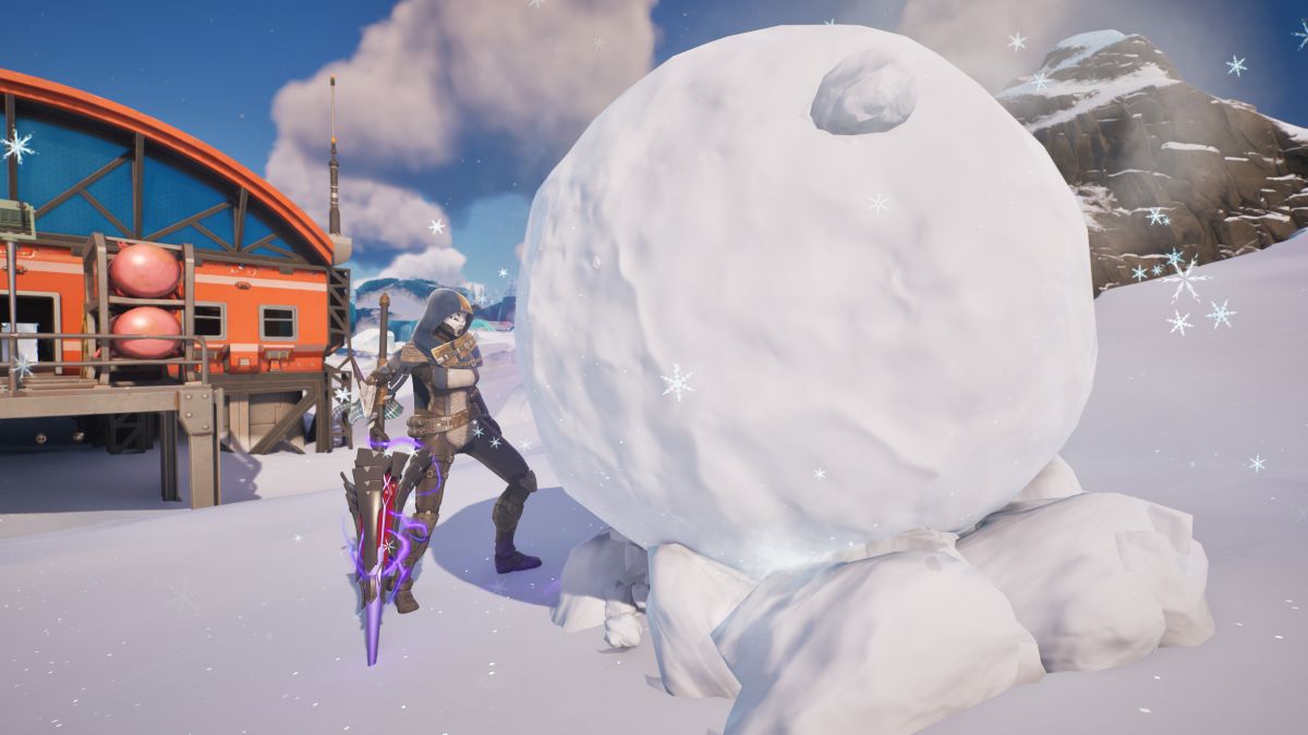 Comment se cacher dans une boule de neige géante à Fortnite pour Winterfest