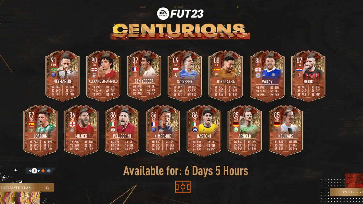 Le guide FIFA 23 Centurions ajoute de nouvelles cartes pour Neymar et Ben Yedder