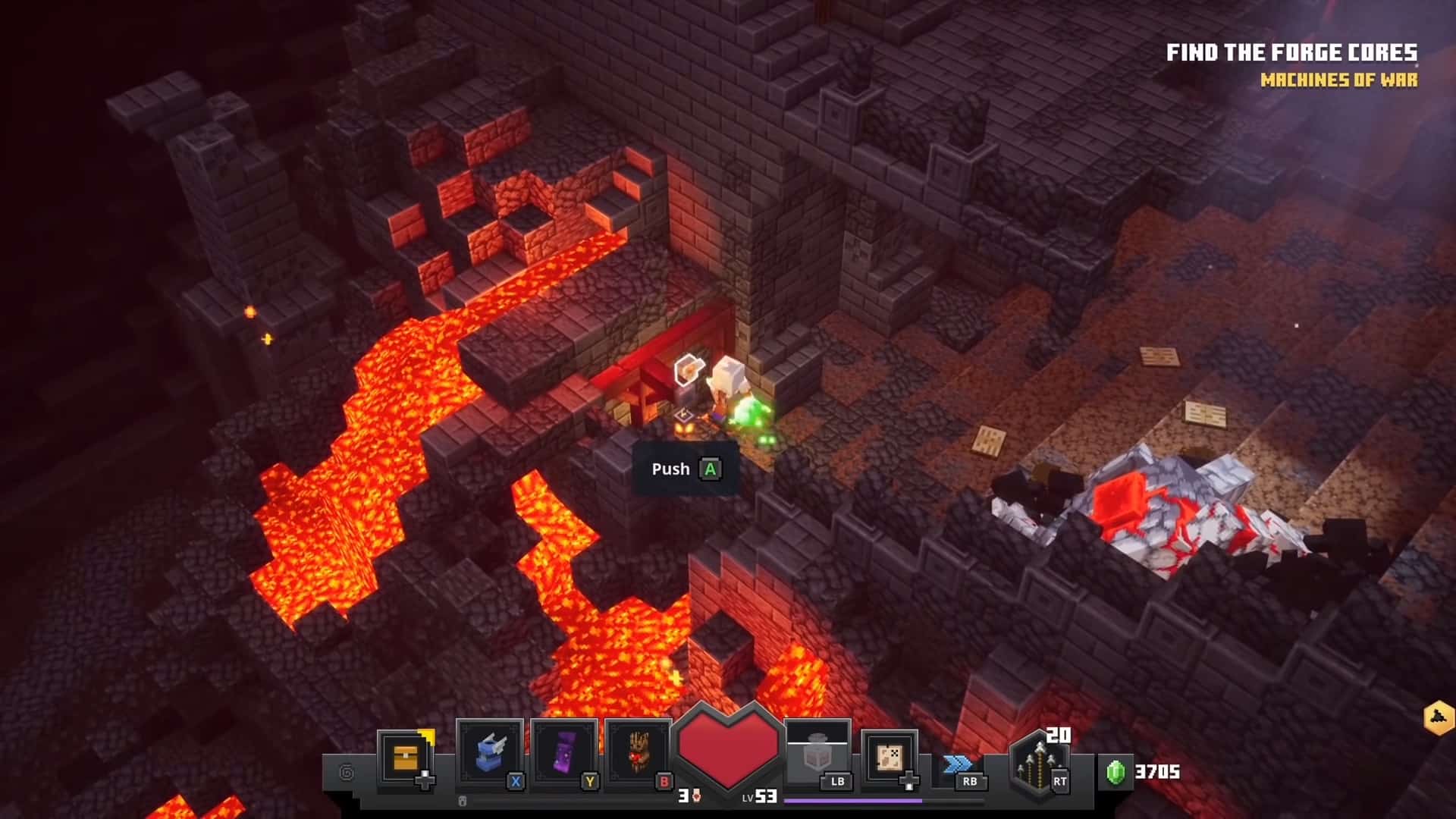 Emplacements des runes Minecraft Dungeons : Fiery Forge