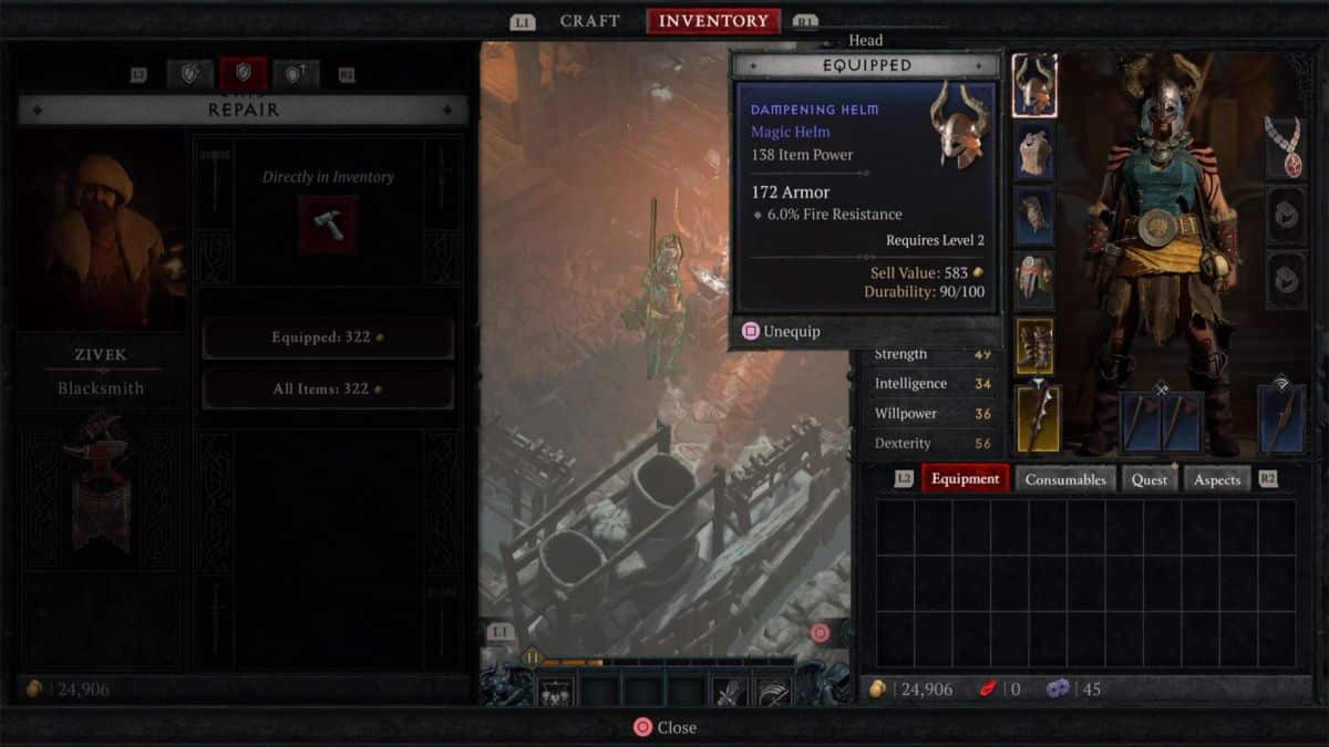 Comment réparer l’équipement dans Diablo 4 et la durabilité expliquée