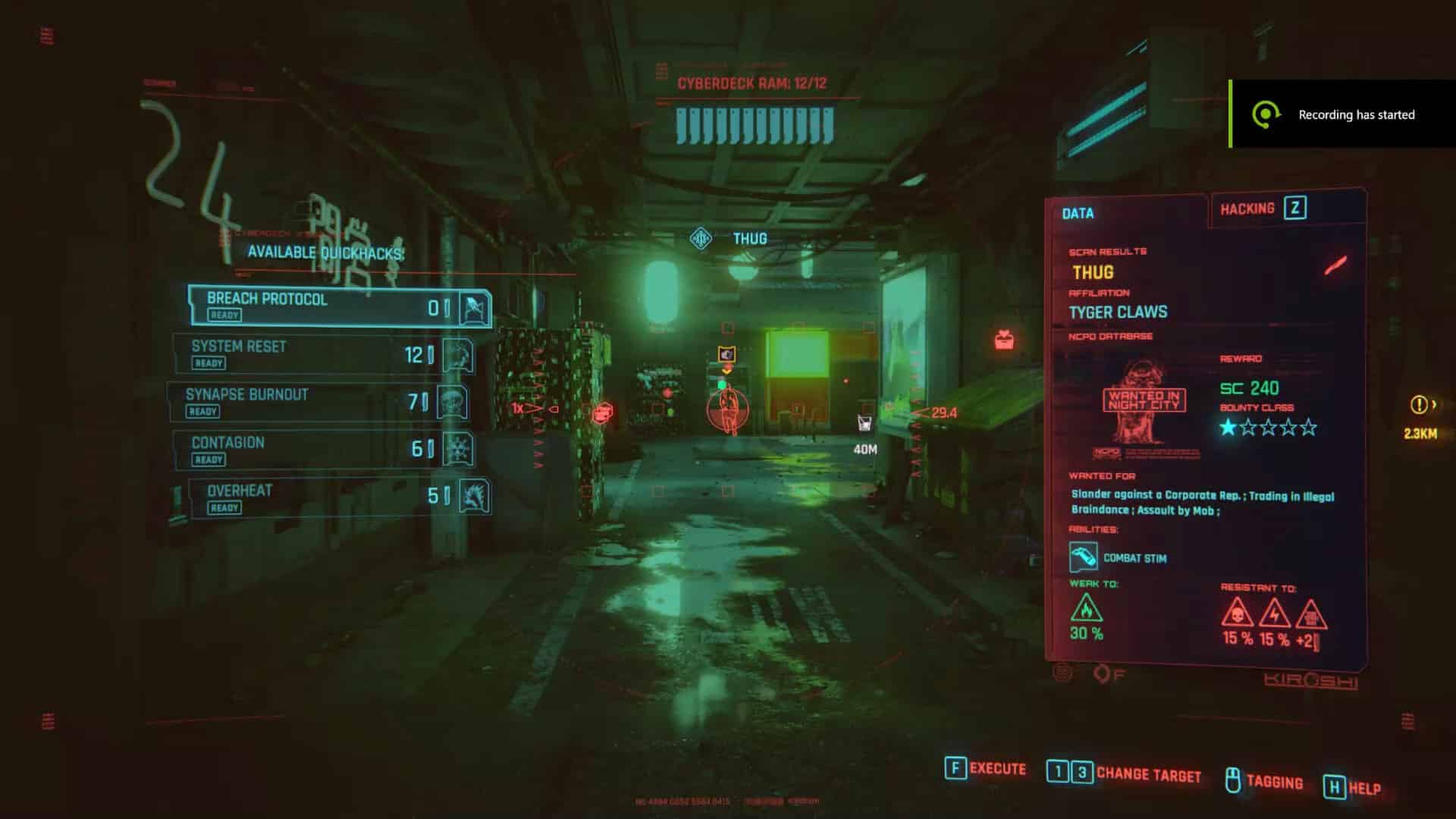 Hack rapide Cyberpunk 2077