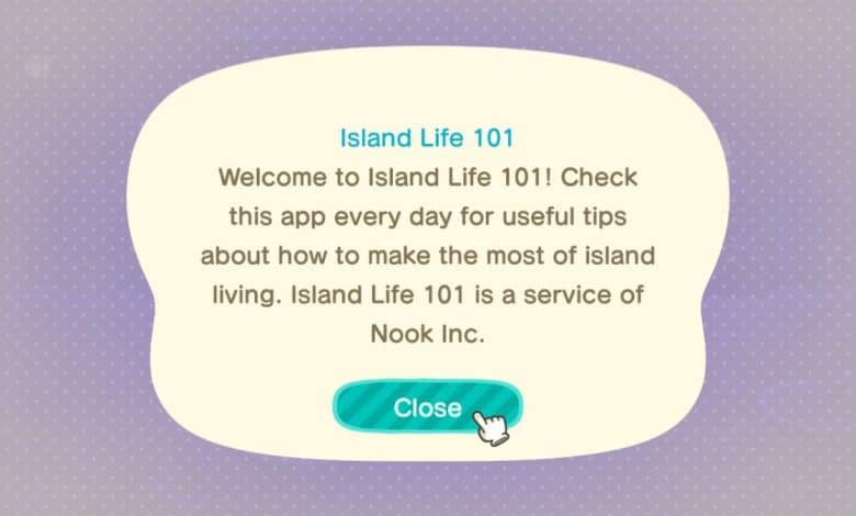 Qu’est-ce que l’application Animal Crossing: New Horizons Island Life 101 ?